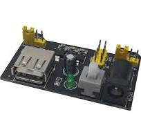 Excelity 3pcs 3.3V/5V Power Supply Module for MB102 Breadboard Kit with USB  to 5.5 * 2.1mm Cord