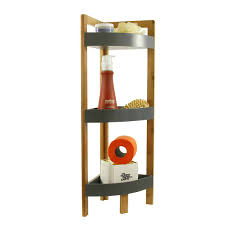 Available for 9 to 48 wide base and wall kitchen cabinets. Corner Bath Shelving Unit 3 Shelves Noumea Bamboo Gray