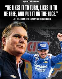 That's Kyle Larson's winning style 💥 #jeffgordon #NASCAR