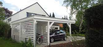 Flachdach Carport Mit Fahrradraum Carport Carport Mit Schuppen Carport Mit Gerateraum