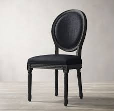 Rh Vintage French Round Fabric Side Chair 375 Antique Side Chairs French Dining Chairs Farmhouse Dining Chairs