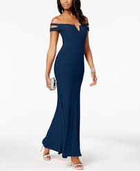 Cold Shoulder Petite Size Gown Macys Com Cold Shoulder Gown Long Blue Dress Royal Blue Long Dress