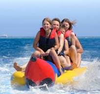 Rubber Yellow and Blue 12 Seater Banana Boat