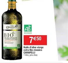 Offre Huile D Olive Vierge Extra Bio Classico Carapelli Chez Cora