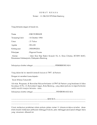 Doc Contoh Surat Kuasa Khusus Pidana Totoh Wildan Tohari Academia Edu