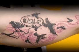 Nevermore edgar allan poe tattoo. Edgar Allan Poe Raven Tattoo With Nevermore 20 Ideas Design Press