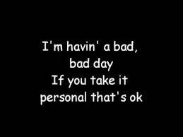 Despicable Me I Am Having A Bad Bad Day Lyrics Youtube Youtube
