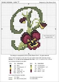 Gallery Ru Foto 1 Flower Abc Vlada65 Cross Stitch Letters Monogram Cross Stitch Cross Stitch Embroidery