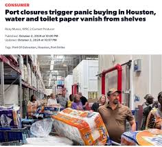 HOUmanitarian ™ on X: "“Roughly 90% of American Toilet Paper Brands are  made domestically. You do NOT need to hoard it because of the port strike  ya'll!!!” 🤦‍♀️🤦 Panic shopping reminds many