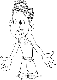 Ver y descargar luca (2021) online pelicula completa español latino gratis sin disney plus, como ver la pelicula luca online gratis en español latino. Dibujo De Alberto Scorfano De Luca La Pelicula De Disney Pixar Para Colorear