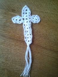 Take a very small motif, make several versions of it, then stitch them together in a column to make a crochet bookmark. Free Hand Crocheted Cross Bookmarks Crochet Listia Com Auctions For Free Stuff