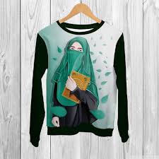 Jika kalian minat dengan koleksi foto animasi ini kamu bisa mendownload di hp kalian. Jual Sweater Wanita Muslimah Full Print Kartun Muslim Mengaji Kab Bandung Cv Utama Media Tokopedia