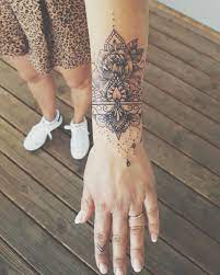 Mandalarose Forearm Tattoo Women Wrist Hand Tattoo Tattoos