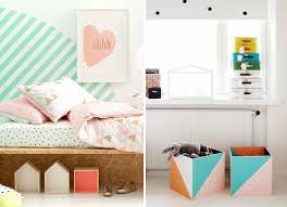 Geometric decor can be have a slightly whimsical nature about it, when styled in a certain way. Geometric Decor In Kids Rooms Wallpaper Furniture Paint