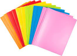 MAKHISTORY Heavy Duty Plastic Folders with Pockets and Prongs - 12 Pack,  Extra Tough Pocket Folders Includes Card Slot, Assorted Bright Colors for  Letter Size Paper