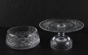 Waterford crystal alana heavy bowl, 7 waterford serving bowl salad bowl. Lot Art Waterford Crystal Lismore Salad Bowl And Cake Plate