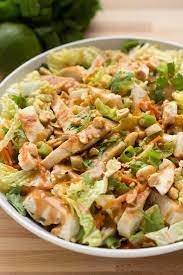 Grilled Chicken Thai Salad With A Spicy Peanut Dressing The Table Delicious Salads Food Recipes