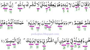 Dan (ingatlah) ketika luqman berkata kepada (dan) ingatlah (ketika luqman berkata kepada anaknya, di waktu ia menasihatinya, hai anakku) lafal bunayya adalah bentuk tashghir yang. Penjelasan Surat Al Luqman Ayat 13 14 Tugaspai Youtube