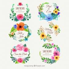 Download Free Colorful Pack Of Floral Wedding Labels Svg Dxf Eps Png Pin By Etsy On Products Cutting Files Flower Svg Filing Pinterest
