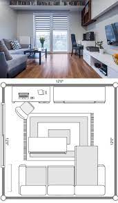 • place the sofa on the largest wall. 7 Square Living Room Layout Ideas Including 12x12 Living Rooms Home Decor Bliss
