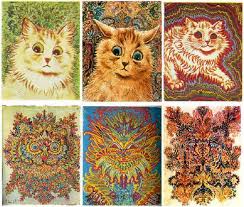 Choose your favorite schizophrenia paintings from 95 available designs. Louis Wain S Cat Paintings Are Often Used To Show The Progression Of His Schizophrenia But I Think He Just Started Getting Into Psychedelics Lsd