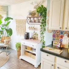 Rattan light shades, raw timber, natural fibres, indoor plants and a relaxed living style are all characteristic of the boho chic interiors style. 24 Trendy Boho Kitchen Decor Ideas Shelterness