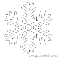 Copos De Nieve Para Colorear Papelisimo  este método sirve para hacer copos de nieve con seis brazos. copos de nieve para colorear papelisimo