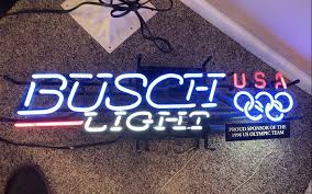 Busch Light Usa Olympic Neon Sign Tube Neon Light Diy Neon Signs Custom Neon Signs Usa
