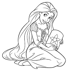 The best disney tangled rapunzel coloring pages jojokaya. Rapunzel Coloring Pages Easy Review At Coloring Pages Www Alu Jp