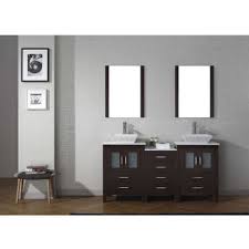 Enjoy free shipping & browse our great selection of bathroom vanities, vanity tops, vessel sinks and more! Bathroom Vanities 66 Dior Double Sinks Bathroom Vanity Set In Multiple Finishes With Countertop By Virtu Usa Kitchensource Com