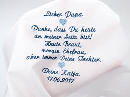 Geschenk Brautvater Besticktes Taschentuch Stoff Als Gastgeschenk Fur Den Vater Der Braut Taschentucher Hochzeit Einstecktuch Papa Bridal Gifts Guest Gifts Bride Gifts