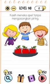 Geser tanda you ke pemain biru. Jawaban Brain Test Level 137 Sedang