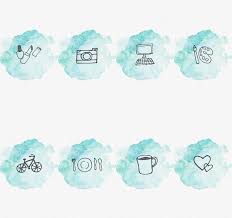 Travelling and transport icons in blue. Instagram Story Highlight Cover Set Of 16 Blue Watercolor Etsy Instagram Logo Instagram Story Story Highlights