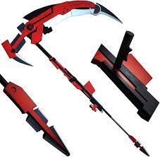 Amazon.com: MINGSHAO 70” Overall Foam RWBY Ruby Crescent Rose The High  Velocity Sniper-Scythe Cosplay Prop 1:1 Scale Replica Anime : Everything  Else