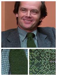 Kubrick's subtle foreshadowing in The Shining ( Jack's tie is the hedge  maze) : r/MovieDetails