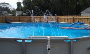 Another Hard Plumbed Intex Diy Pool Heater Diy Pool Pool Waterfall Diy
