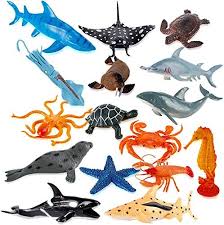 More than 1 million seabirds and 100,000 marine animals die from plastic pollution every year. Amazon Com Liberty Imports Large Deep Sea Animals Ocean Underwater Creatures Realistic Plastic Marine Toy Figures Educational Toys For Toddlers Kids 16 Piece Set Toys Games
