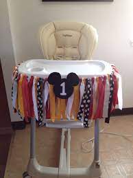 mickey mouse 1st birthday high chair decoration mickey mouse 1st birthday mickey mouse themed birthday party high chair decorations