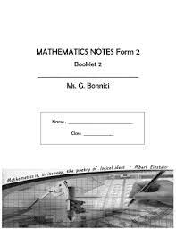 Form 2 christmas revision sheets 4. Form 2 Mathematics Notes Fill Online Printable Fillable Blank Pdffiller