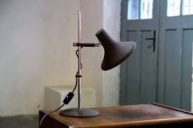 In general, these lamps are geometric, with globes, hourglasses, and rings being the dominant shapes. Mid Century Desk Lamp From The 60s Or 70s Dbgm Zeitflair