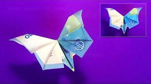 Lesezeichen sind praktisch, können aber auch sehr schick aussehen. Geldscheine Falten Schmetterling Geld Falten Geldgeschenke Basteln Mit Papier Geld Origami Tiere