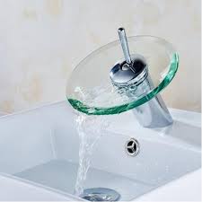 brass waterfall kitchen sink mixer