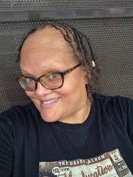 Right is my first day of locs 3mths ago...now 2day I feel confident  somewhat of the process. At 53 I thought my hair life was over due to  alopecia of the hairline.