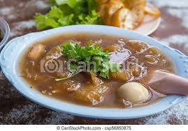 Usually cooked in soups and sometimes steamed and braised, i especially enjoy its gelatinous texture after cooking. Fish Maw Soup Or Braised Fish Maw In Red Gravy Canstock