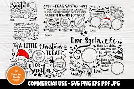 Free santa claus vector available for download free with simple classic style., its filesize is 163.22kb, you can download this design file for free. Dear Santa Tray Svg Bundle Christmas Svg Cookies For Santa 1007624 Cut Files Design Bundles