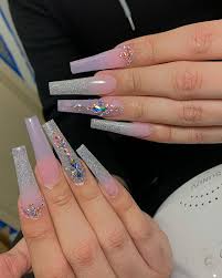 To give you some inspiration, we have found 10 beautiful nail art designs for coffin nails. Elegant Rhinestones Coffin Nails Designs Nail Art 4u