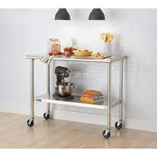 Maybe you would like to learn more about one of these? Trinity Ecostorage 48 In Nsf Stainless Steel Table With Wheels Tls 0201c The Home Depot