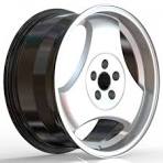 3 spoke alloy wheels rims hight light silver deep lip ...