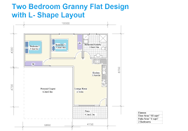 L Shaped Two Bedroom Granny Flat Design Casas De Fazenda Simples Ideias De Casas Casas De Fazenda