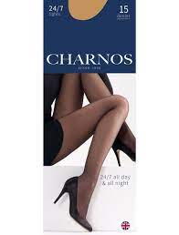 CHARNOS 24/7 PANTYHOSE 15 DEN reinforced toe Sheer PANTYHOSE MADE IN ITALY  | eBay